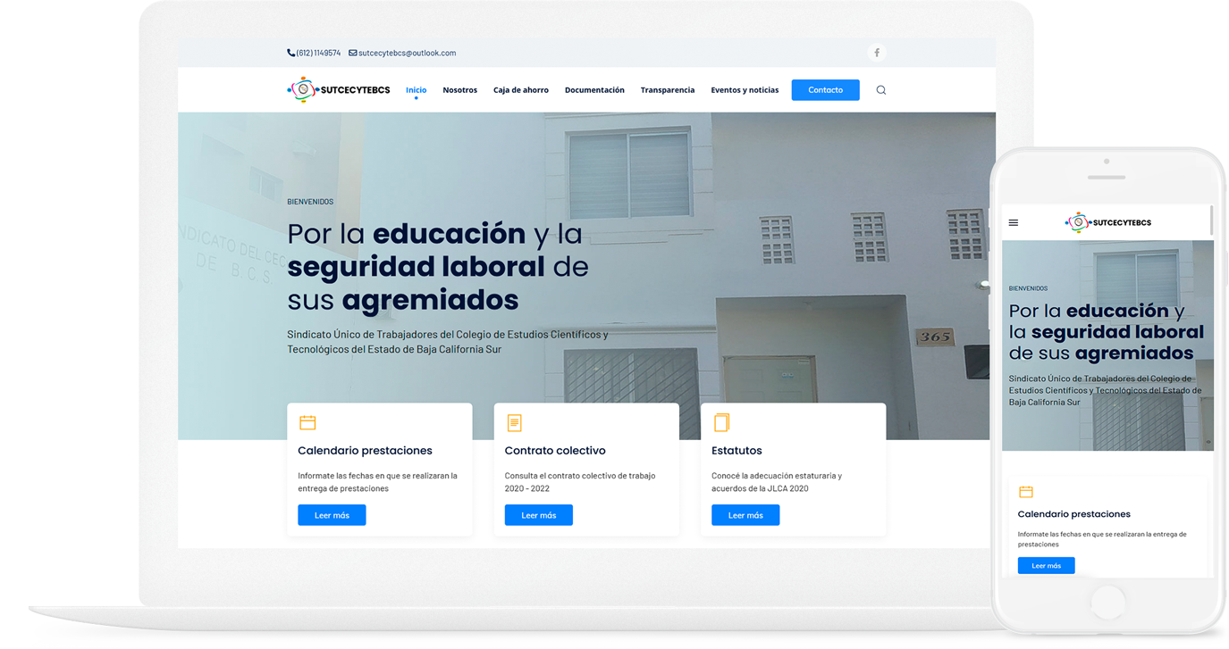 Proyecto sitio web corporativo Industrial del agua